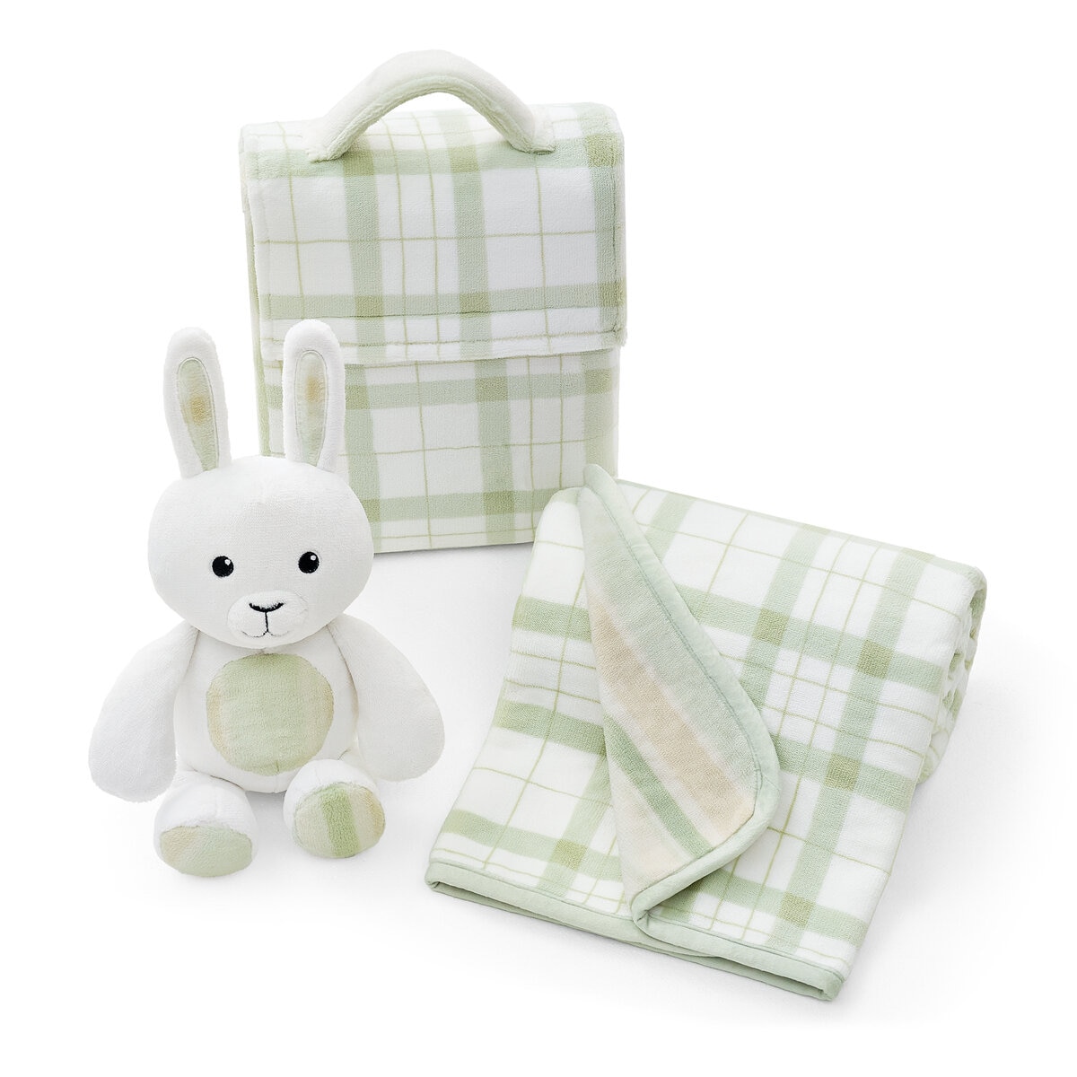 Honey Pod ベビーブランケット＆ぬいぐるみ グリーン