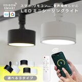 Edison Smart（エジソンスマート）ミニシーリングライト 引っ掛けシーリング用 ブラック RST-TZ367LBK