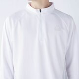 カッパ メンズ ハーフジップ 長袖 Tシャツ / ホワイト / LL