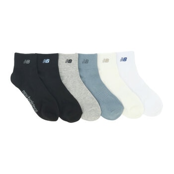 ニューバランス クォーター ソックス 6足組