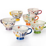 シグニチャーハウスウェア 足つきカップ 森の動物たち 4個