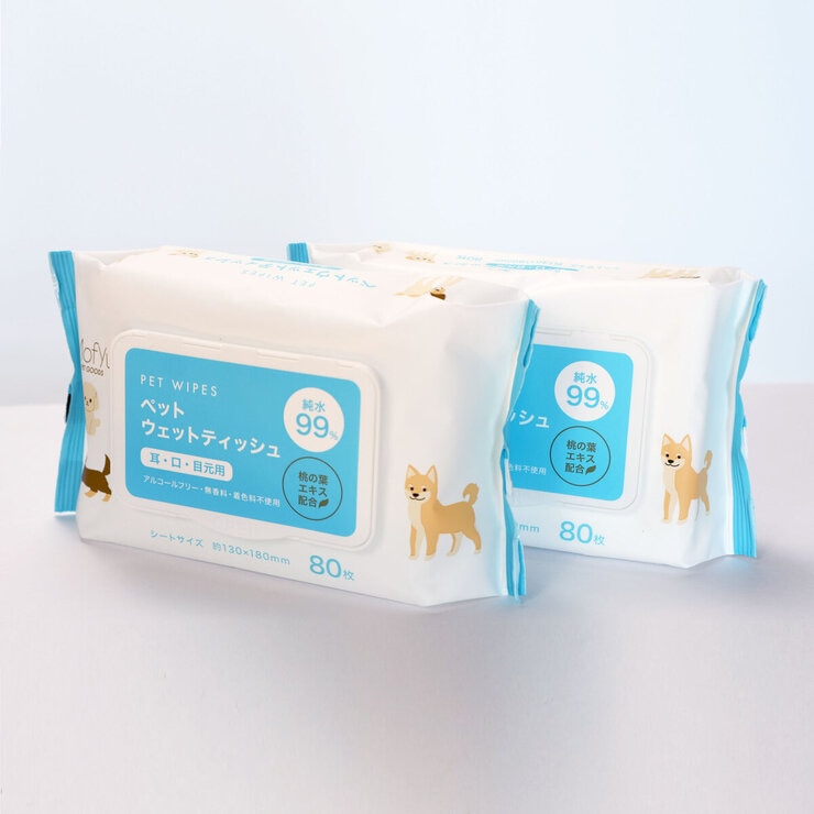 ペットウェットティッシュ 耳・口・目元用