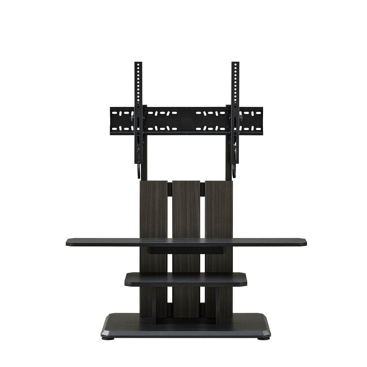 朝日木材加工 壁寄せテレビスタンド WS-C690 AG アッシュグレー木目&ブラック