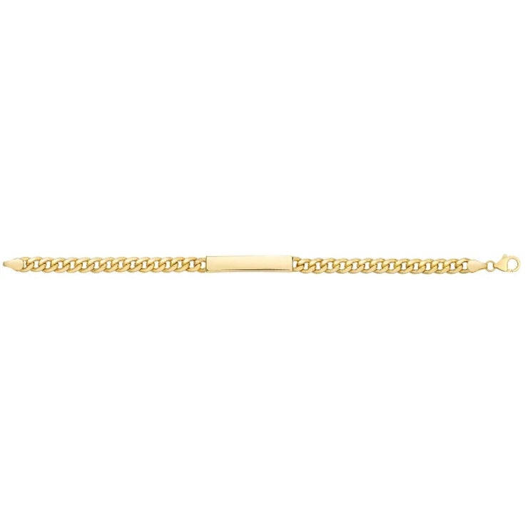 14K イエローゴールド 21-22cm マイアミ ブレスレット