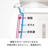 レコルト ダブルウォール ガラスケトル 0.8L ペールブルーRDG-1(BL)