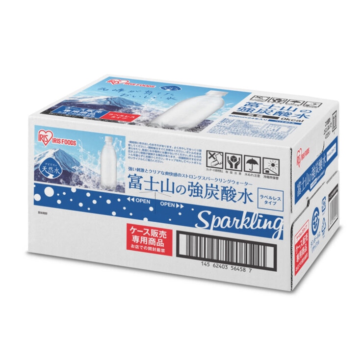 富士山の強炭酸水 500ml x 24本 ラベルレス 富士山の強炭酸水 500ml x 24本 ラベルレス