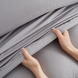 KS シーツセット 6点セット USクイーンサイズ グレー