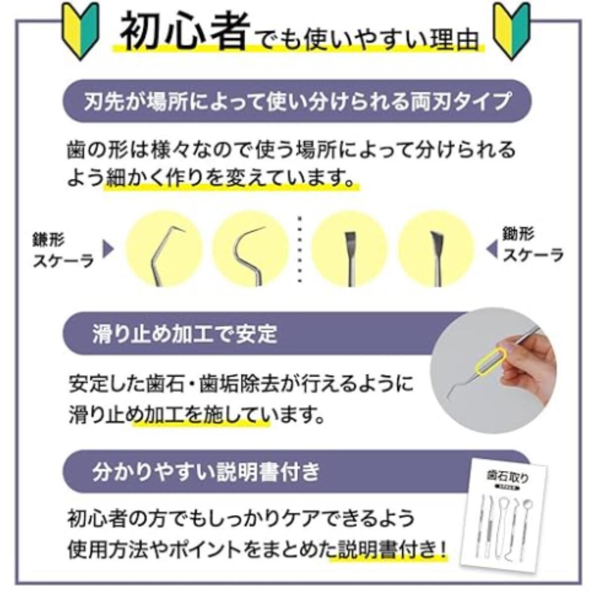 THE歯石取りデンタルツール 5点セット
