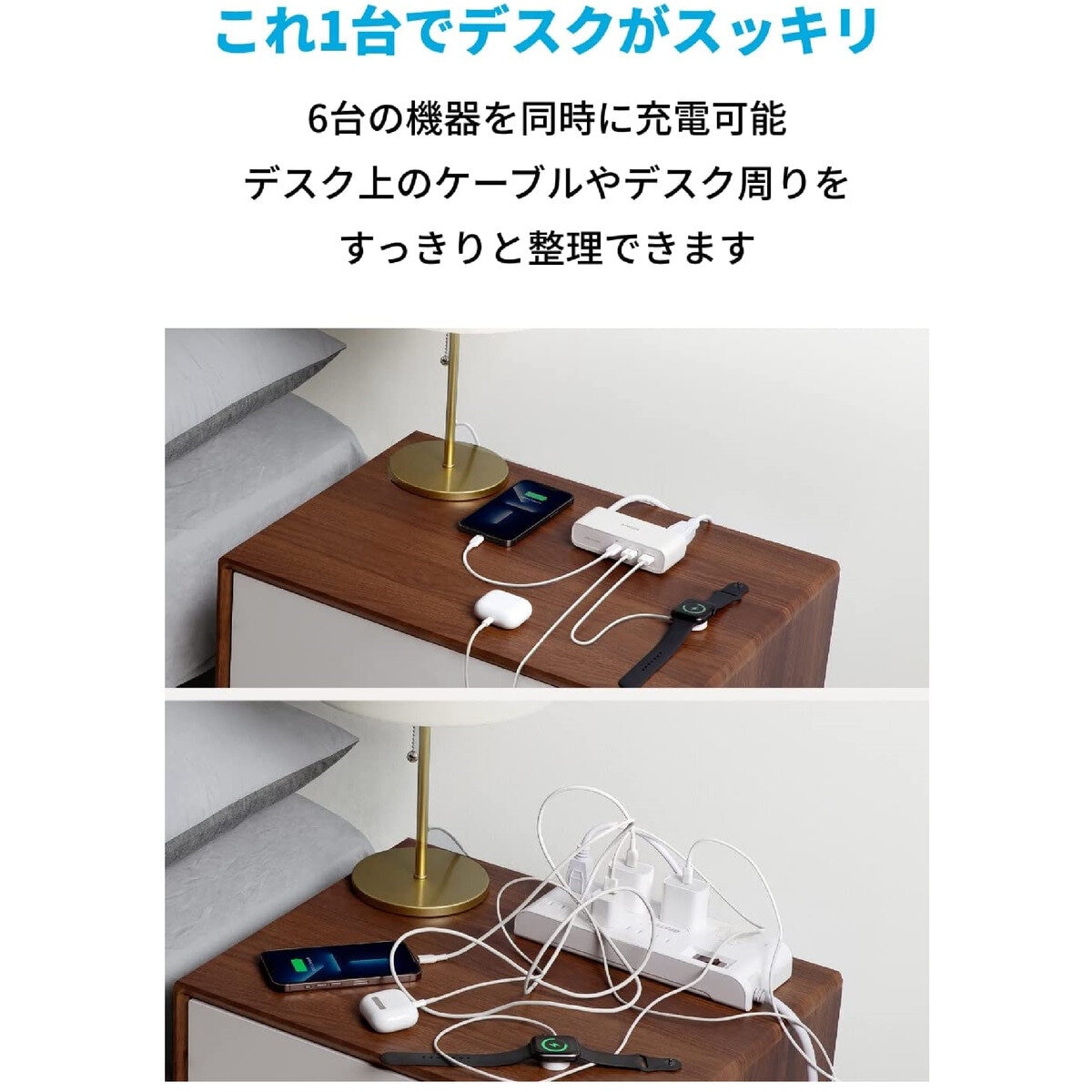 Anker（アンカー）521 パワーストリップ 6ポート 最大出力30W A9139N21