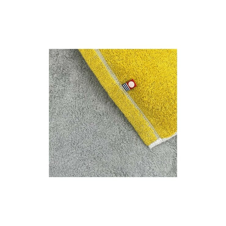 DAIRY PRAIRIE リバーシブル バスタオル 70cm x 130cm 1枚組 ミモザ/グレー