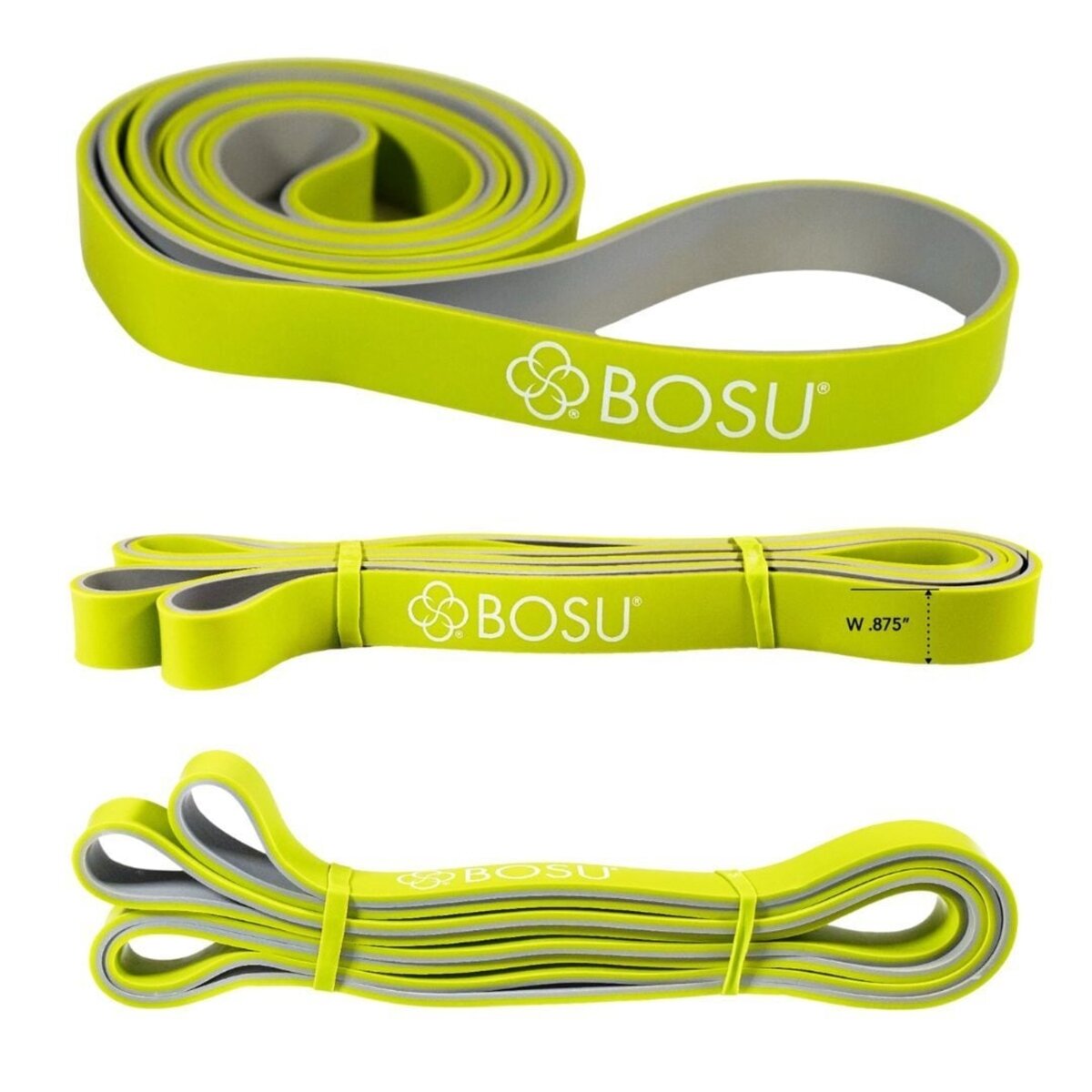 BOSU ゴム製 レジスタンスバンド 低負荷：16-32kg グリーン 104cm