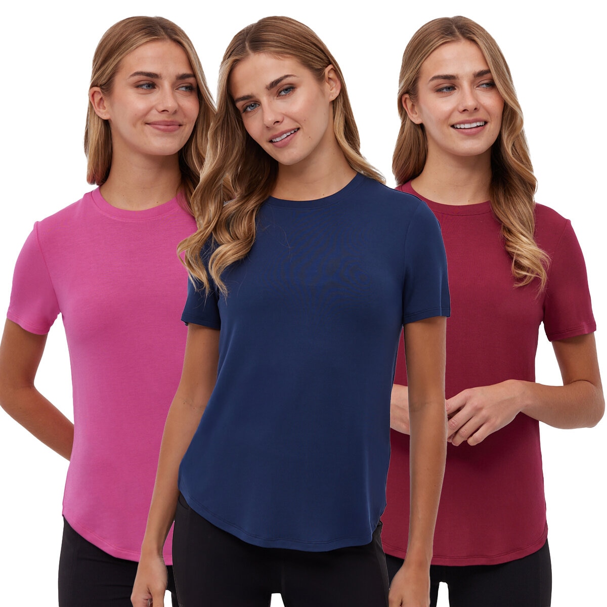 BENCH. ウィメンズ Tシャツ 3枚組 XL アソート 3