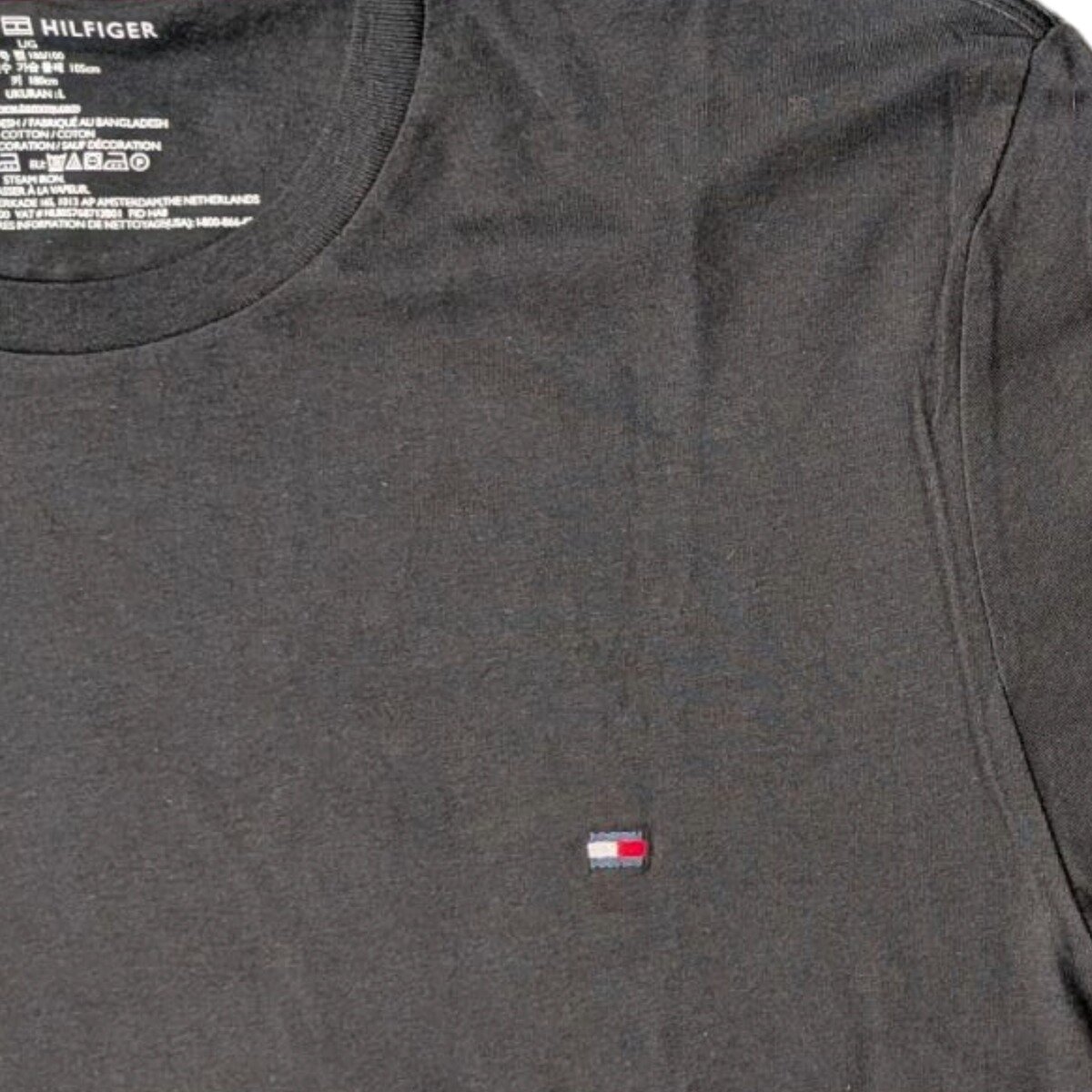 トミーヒルフィガー メンズ 半袖 Tシャツ ブラック XL