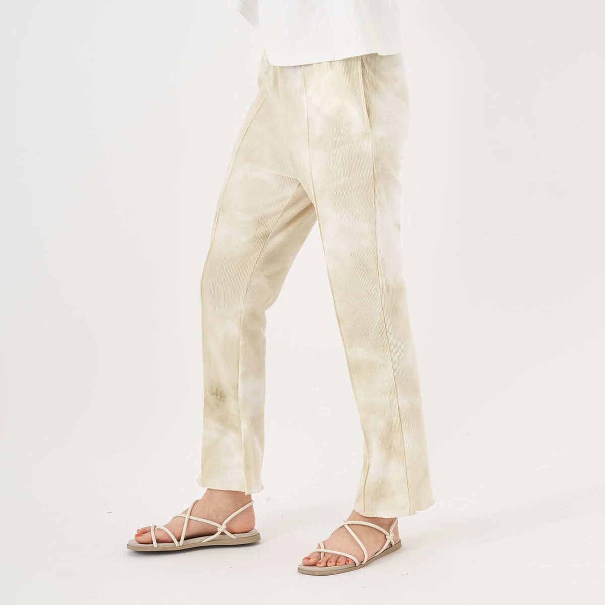 オーシャンパシフィック レディース UVカット パンツ ベージュ L
