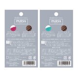パーサ コンパクトブラシ ＆ ミラー ピンク1個・ブルー1個