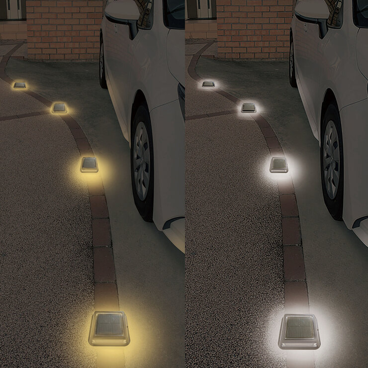 大進 ソーラーガーデンライト タフ スクエア 4個セット