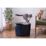 アイリスオーヤマ 上から猫トイレ ネイビー