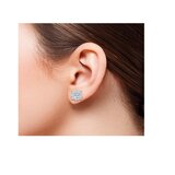 18K ホワイトゴールド 0.5カラット ダイヤモンド ピアス