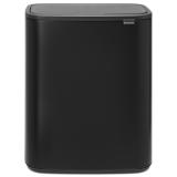 ブラバンシア Boタッチビン 2x30L   タッチ式ごみ箱 2分別  マットブラック  221484