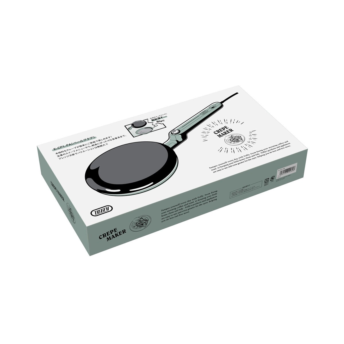 トフィー クレープメーカー K-CP1-PA ペールアクア