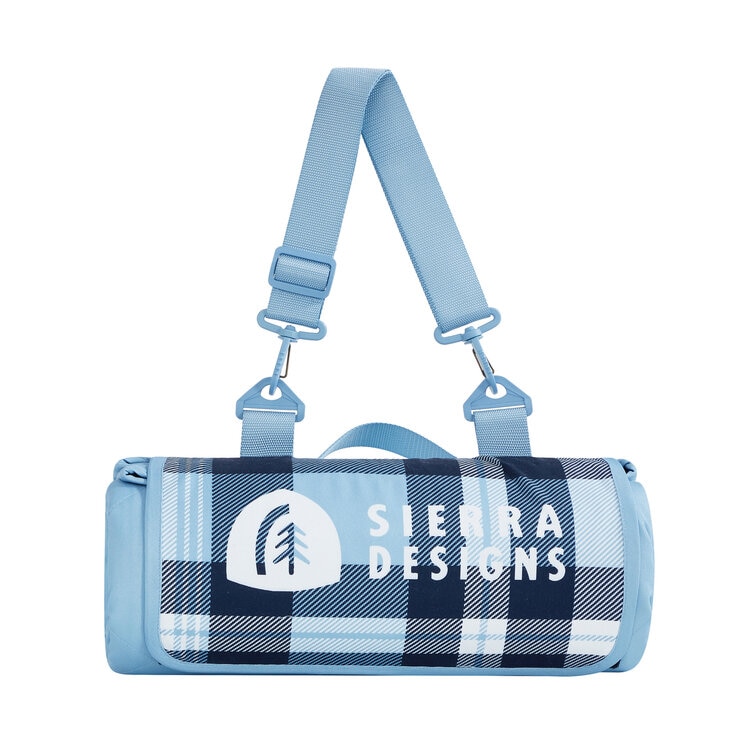 Sierra Designs アウトドアトートブランケット 182 x 182cm プレイド/ブルー