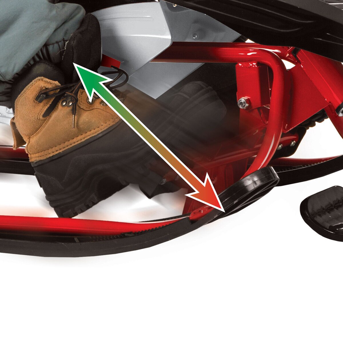 Yamaha Apex スノーバイク型こども用ソリ レッド/ブラック