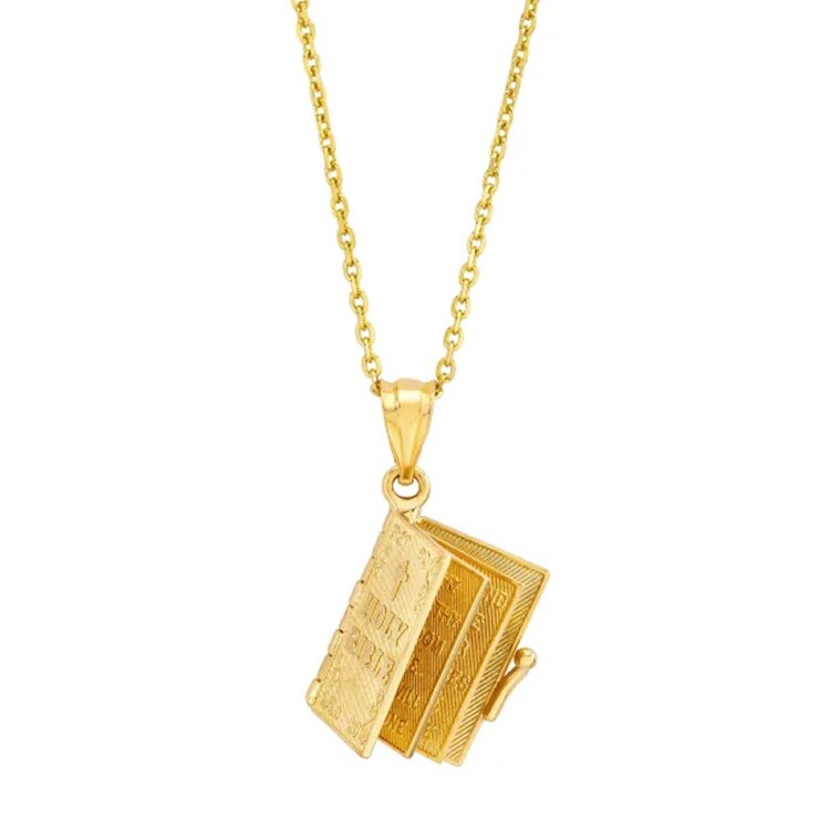 14K イエローゴールド バイブル ペンダント