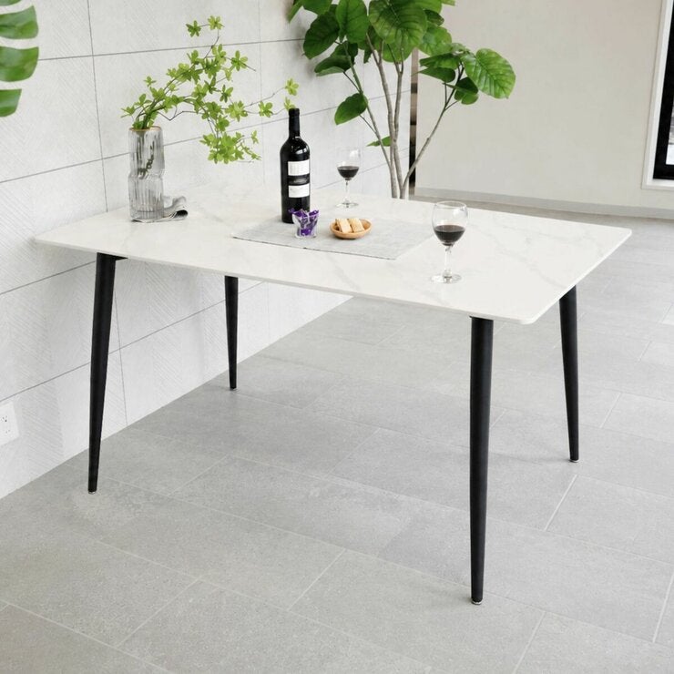 CERAMIC TABLE WHITE/GRAY