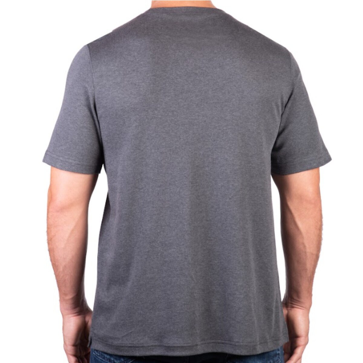 カークランドシグネチャー メンズ インターロック Ｔシャツ チャコールヘザー L