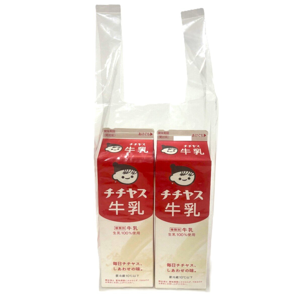 チチヤス 牛乳 1L x 2