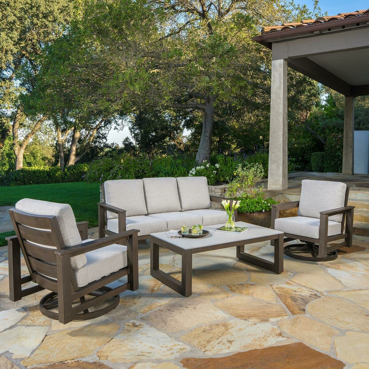 サンヴィラ Royce 屋外用 ソファ 4点 セット