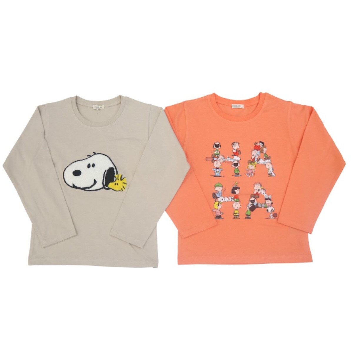 ピーナッツ キッズ 長袖Tシャツ 2枚組