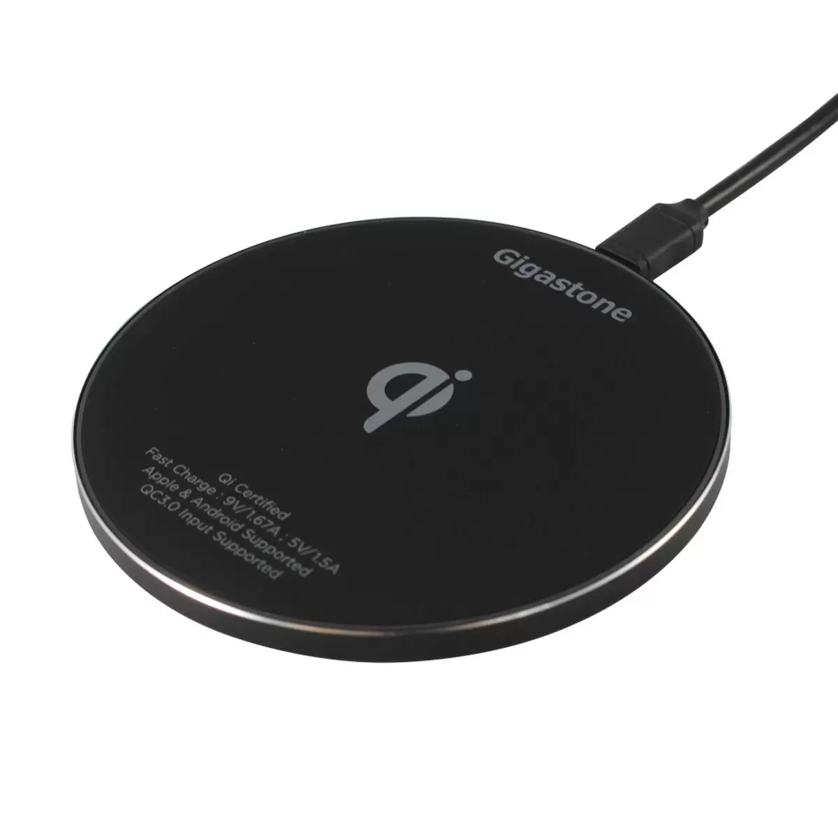 Gigastone Qi Pad ワイヤレス急速充電器 ２パック ブラック