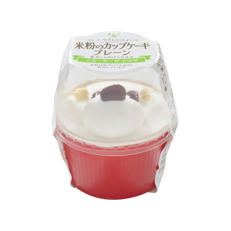 コミフやさしいスイーツ 米粉のカップケーキプレーンセット 6個 ワンちゃんのスイーツ