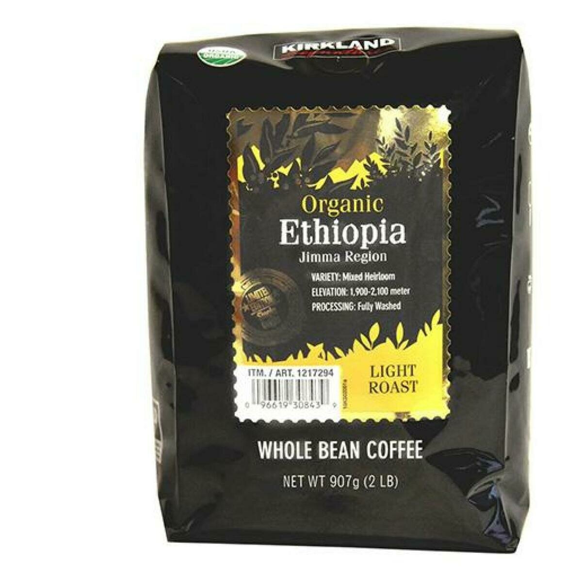 カークランドシグネチャー オーガニック エチオピア ホールビーンコーヒー(豆)907g カークランドシグネチャー オーガニック エチオピア ホールビーンコーヒー(豆)907g