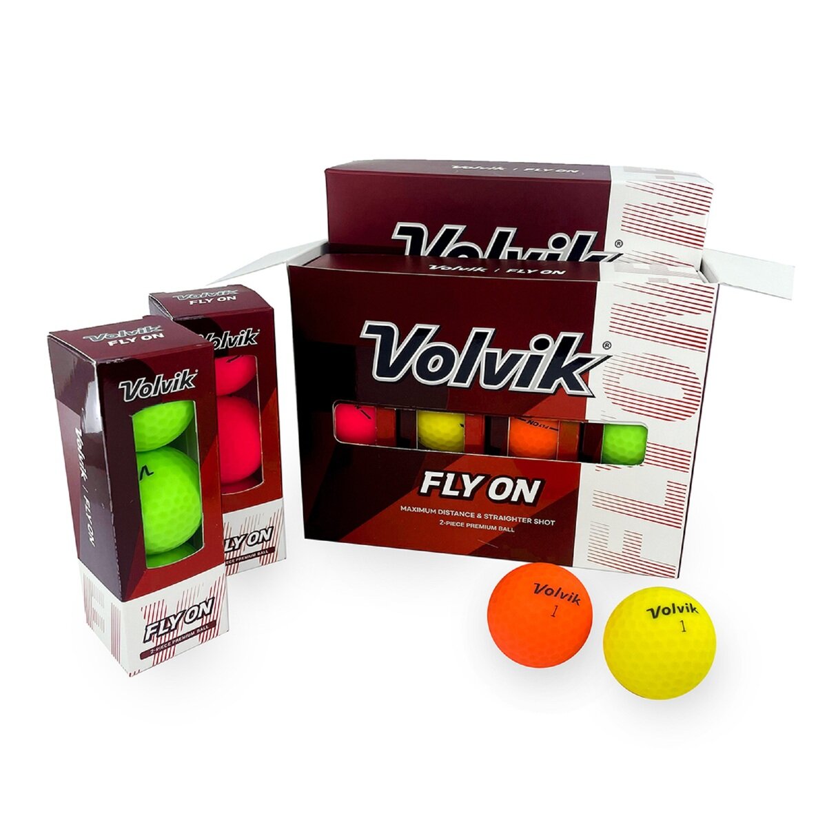 volvik FLYONフライオン　ゴルフボール　イエロー　4ダース48球ゴルフ