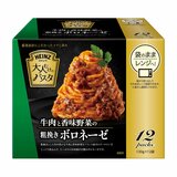 ハインツ 大人むけのパスタ牛肉と香味野菜の粗挽きボロネーゼ 12袋