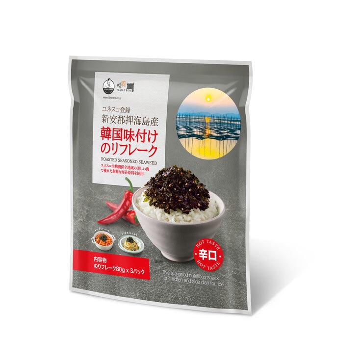 韓国味付けのりフレーク 辛口 80g x 3袋 韓国味付けのりフレーク 辛口 80g x 3袋