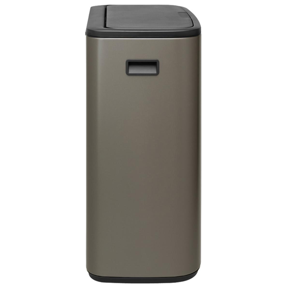 ブラバンシア Boタッチビン 2x30L タッチ式ごみ箱 2分別 プラチナ 221521