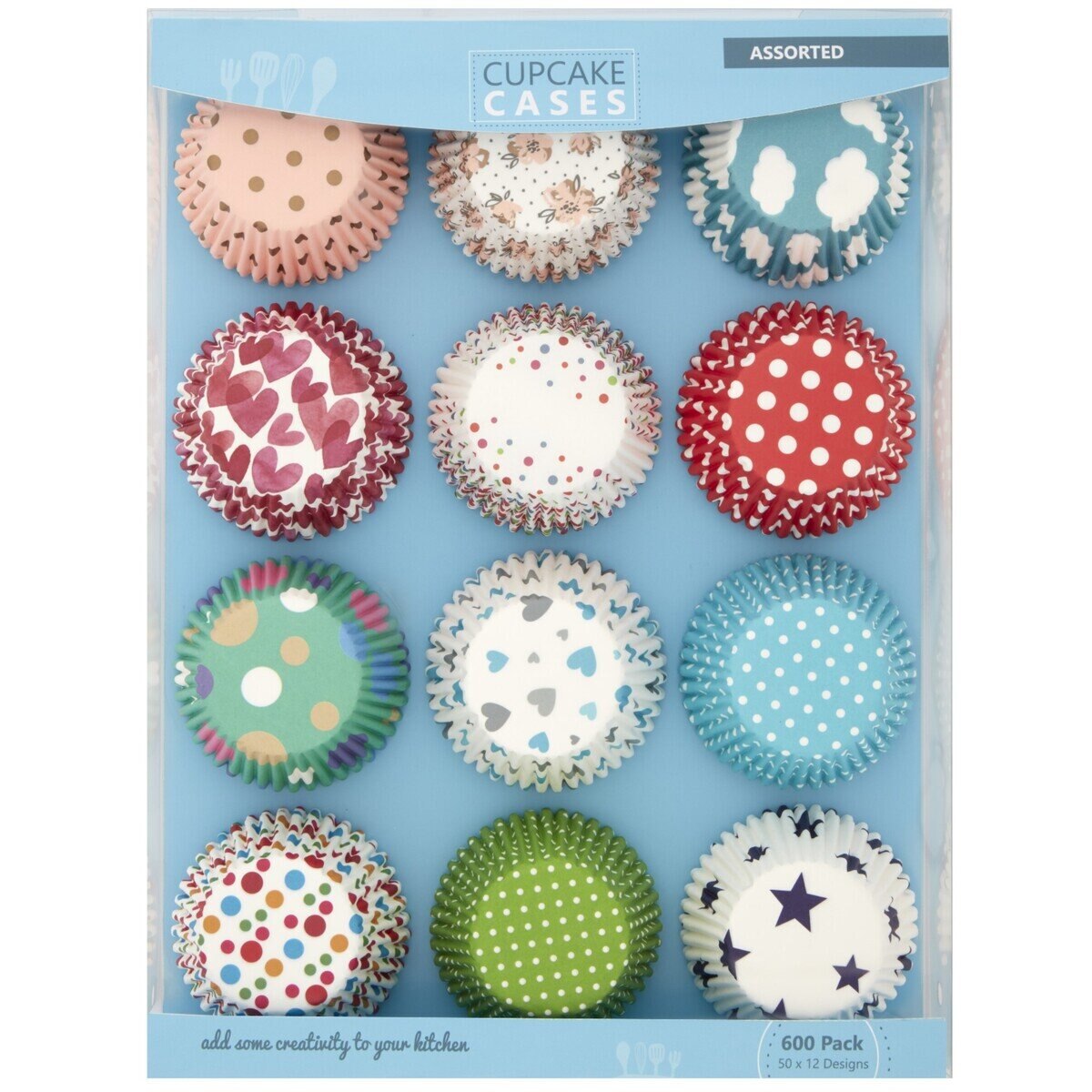 カップケーキ用 バラエティー紙カップ 50枚 X 12種類 Costco Japan