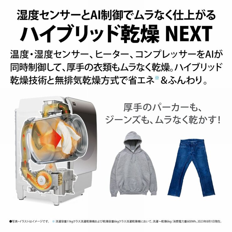 シャープドラム式洗濯乾燥機 洗濯 11kg 乾燥 6kg ES-X11B シャープドラム式洗濯乾燥機 洗濯 11kg 乾燥 6kg ES-X11B