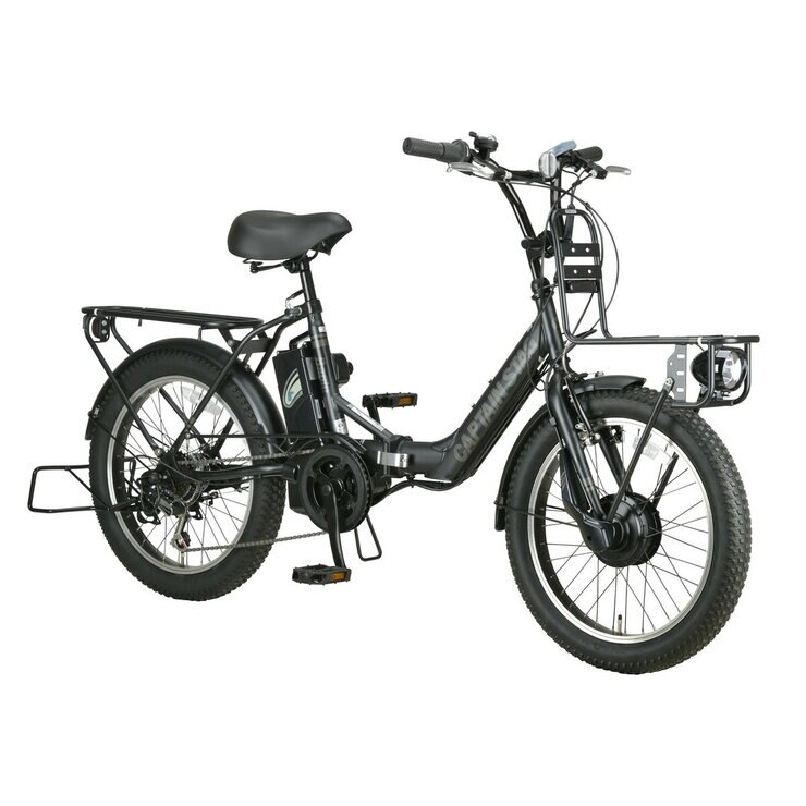 CAPTAIN STAG E BAGIE 電動アシスト自転車 マット ブラック
