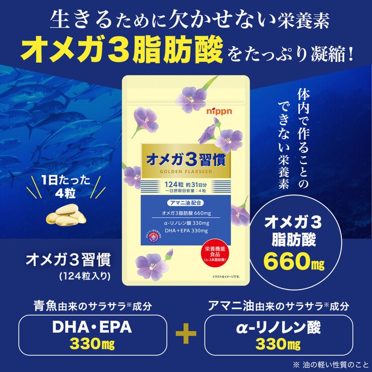 オメガ3習慣 124粒 オメガ3習慣 124粒