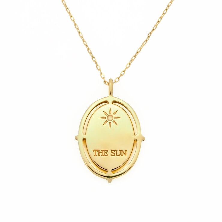 18K イエローゴールドタロットペンダント 「太陽」