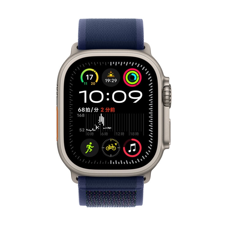 Apple Watch Ultra 2（GPS + Cellularモデル）- 49mmナチュラルチタニウムケース + ブルートレイルループ