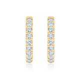 14K イエローゴールド 0.50カラット フープピアス