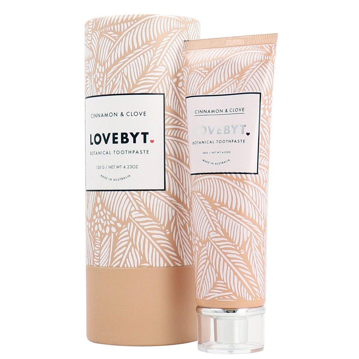 LOVEBYT ナチュラル歯みがき粉 120 g シナモン & クローブ