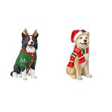 犬のクリスマスオブジェ 約66cm