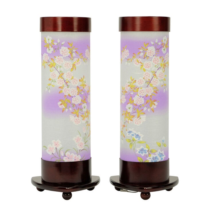 盆提灯 あかりモダン 八重桜 左右対セット 盆提灯 あかりモダン 八重桜 左右対セット