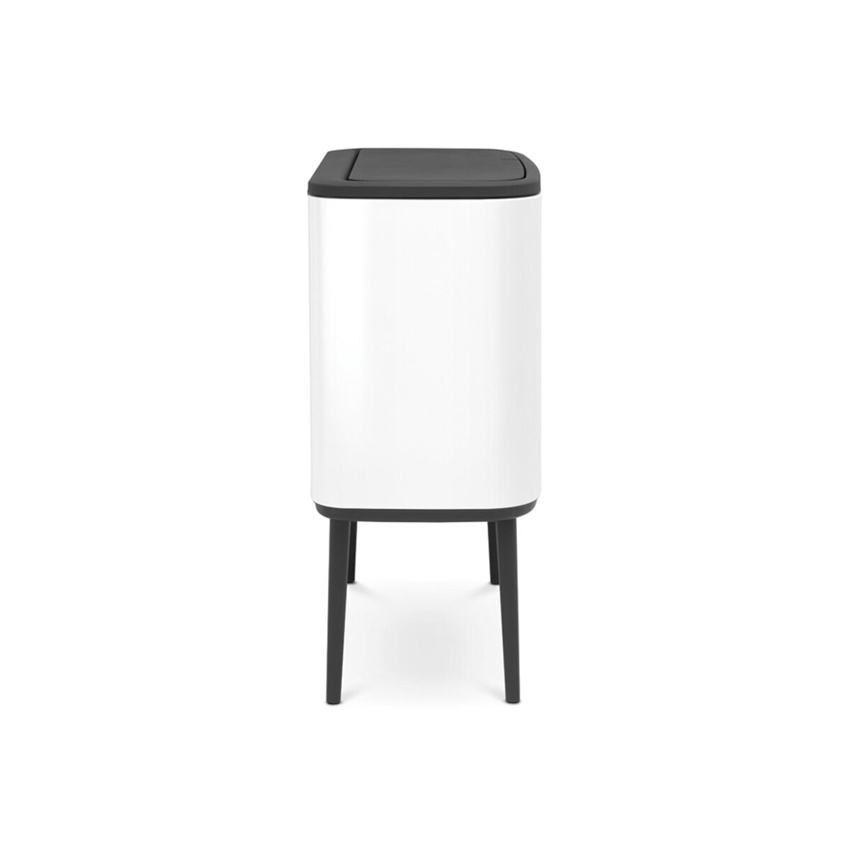 ブラバンシア Boタッチビン 11+23L   タッチ式ごみ箱 2分別(脚つき) ホワイト  313547
